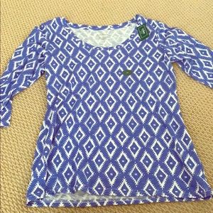 NWT LLBean 3/4 sleeve shirt